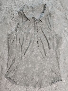 Lululemon Quick-Dry Sleeveless Polo Shirt Size 4